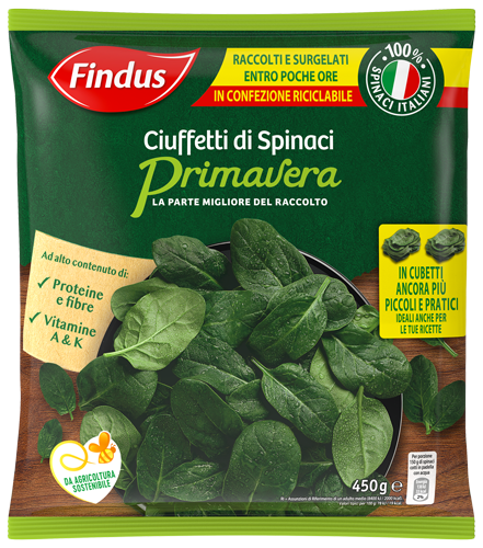 FINDUS CIUFFETTI DI SPINACI GR.750