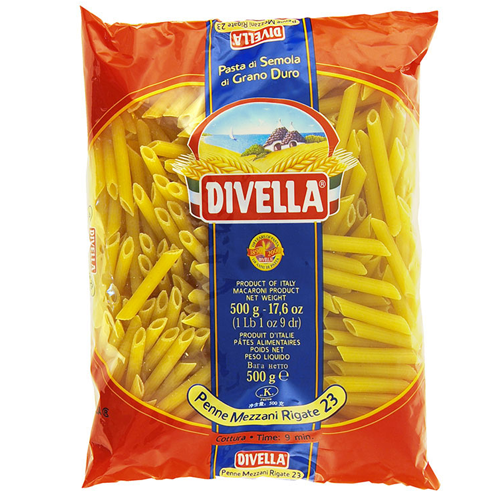 PENNE MEZZANE RIGATE DIVELLA GR 500