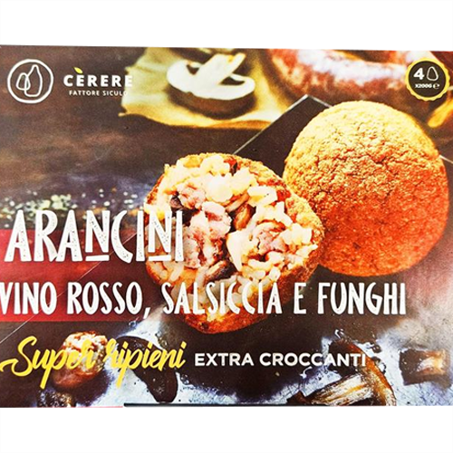 ARANCINI SICILIANI SALSICCIA E FUNGHI