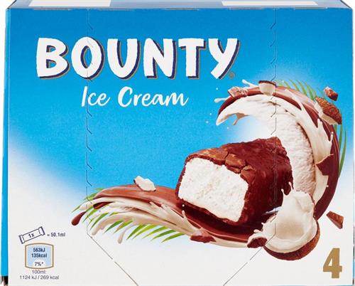 BOUNTY ICE CREAM X 4