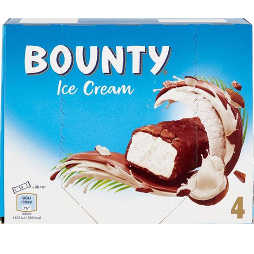 BOUNTY ICE CREAM X 4