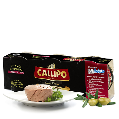 TONNO ALL'OLIO DI OLIVA RISERVA ORO CALLIPO GR.80 X 3