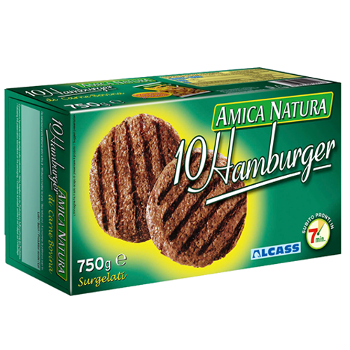 HAMBURGER DI CARNE BOVINA GR.750 ALCASS
