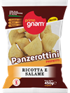 PRIMO GNAM PANZEROTTINIRICOTTA E SALAME 450 GR.